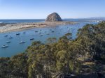 The stunning Morro Bay Harbor is accessible by stairs near the home